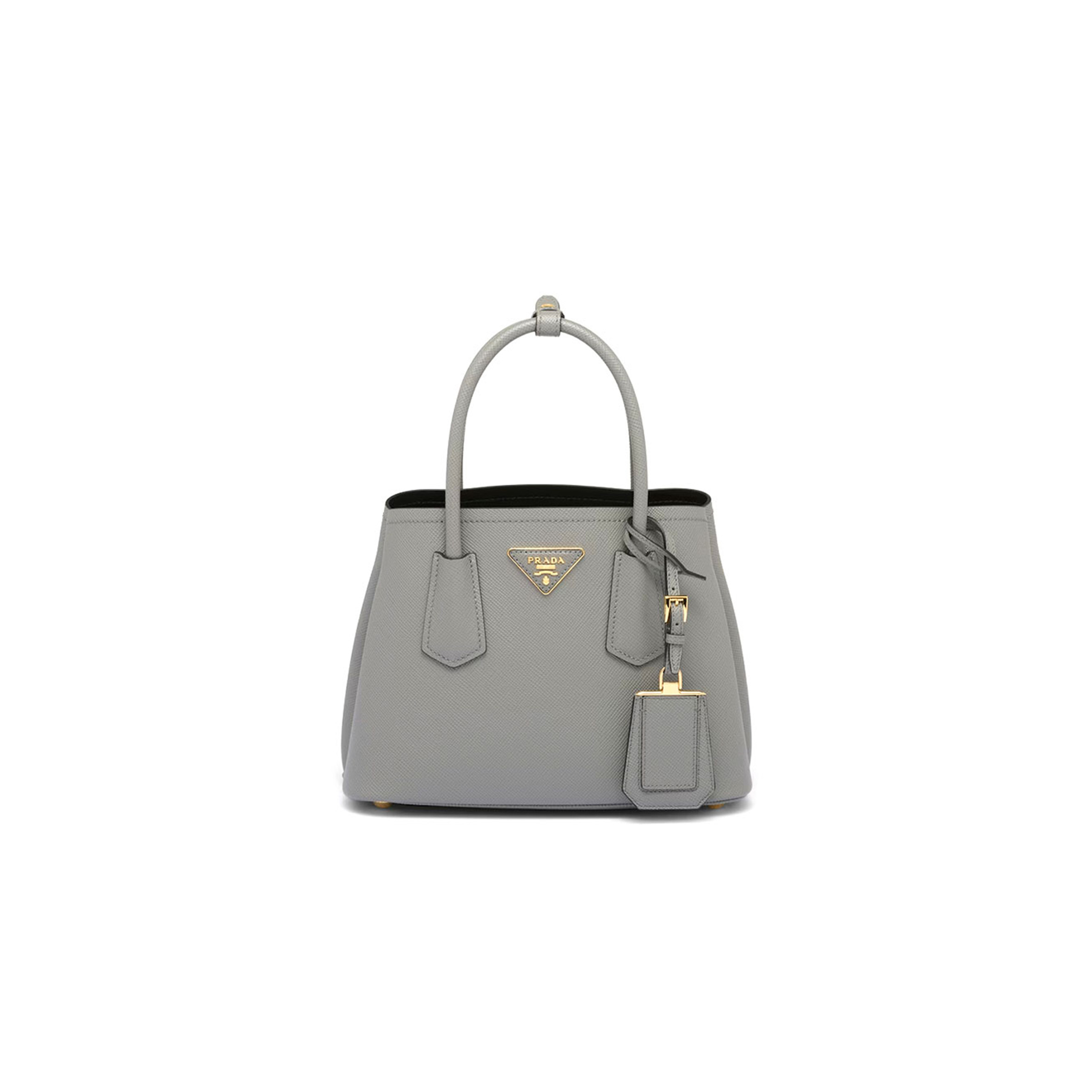 PRADA SMALL PRADA DOUBLE SAFFIANO LEATHER BAG 1BG443 01 (25*18.5*12.5cm)